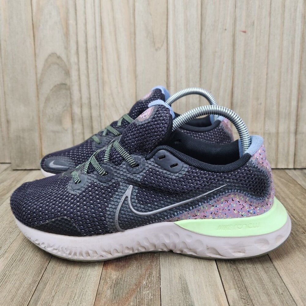 Nike Renew Women's Size 8.5 Dark Grey & Purple Speckled Running Shoes
